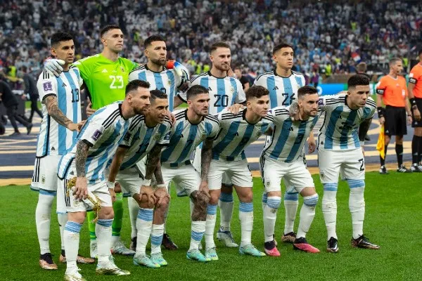 El once inicial de la Albiceleste