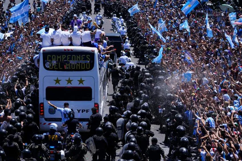 AP Argentina celebrando su título Mundial