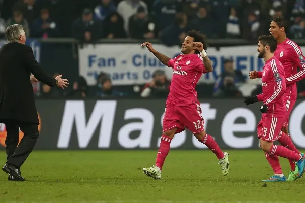 En celebración con el Real Madrid de 2015