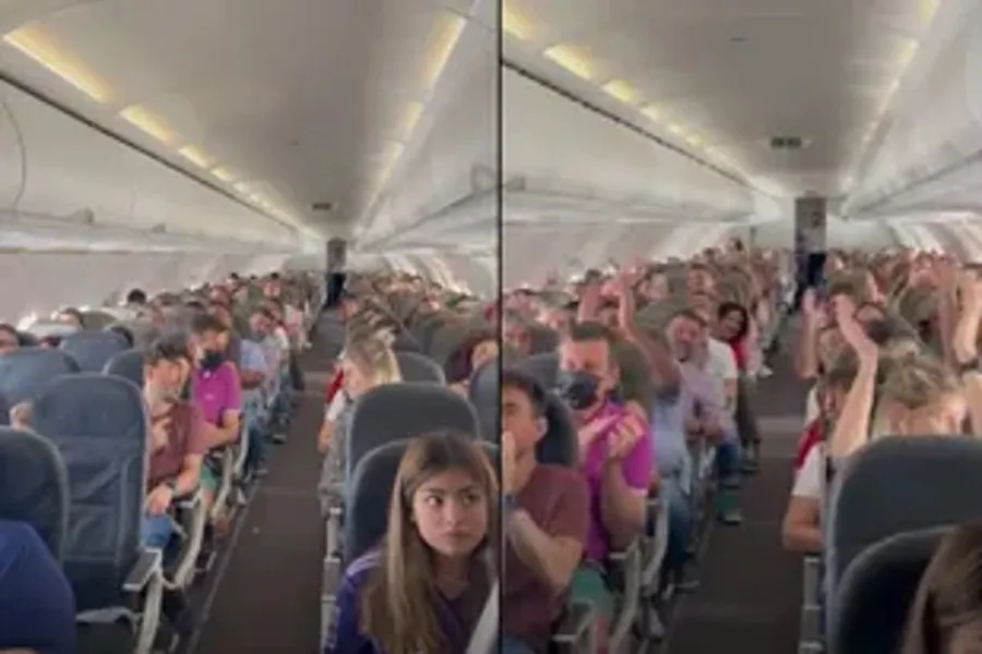 El piloto puso un poco de suspenso antes de decir el resultado del partido