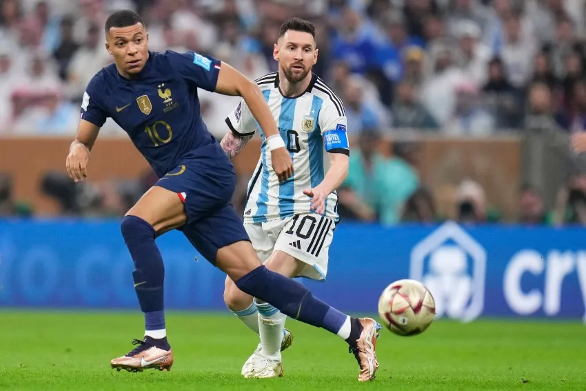 Messi y Mbappé en la Final de Qatar 2022