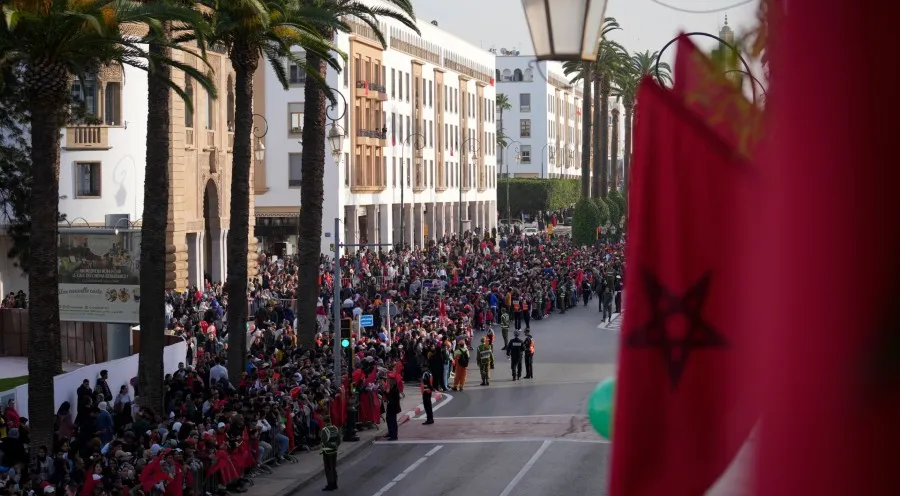 AP Las calles de Rabat festejando a los Leones del Atlas