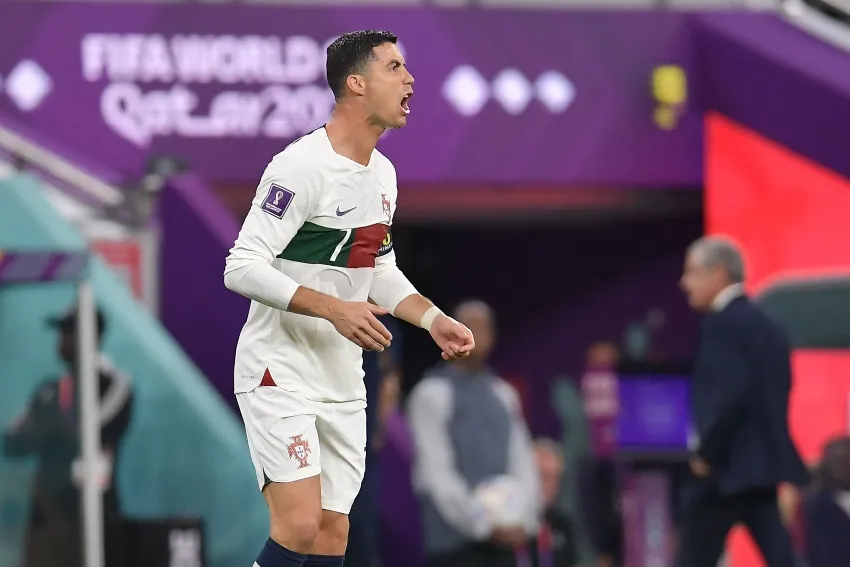 Cristiano Ronaldo con Portugal en Qatar 2022