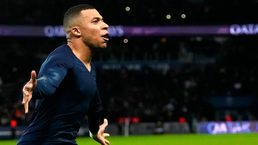 Kylian Mbappé celebra un gol