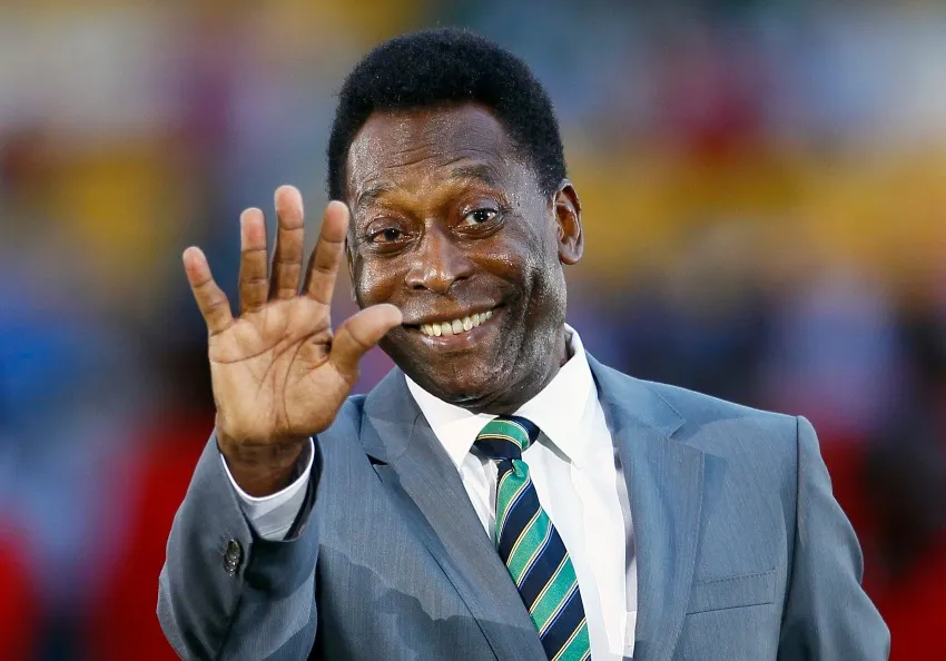 Pelé durante un evento