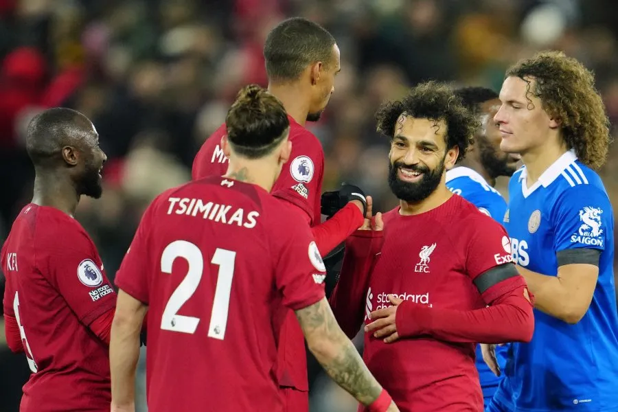 Liverpool celebrando su triunfo