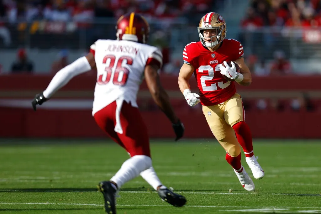AP Christian Mccaffrey comanda a los 49ers como favoritos en la NFC