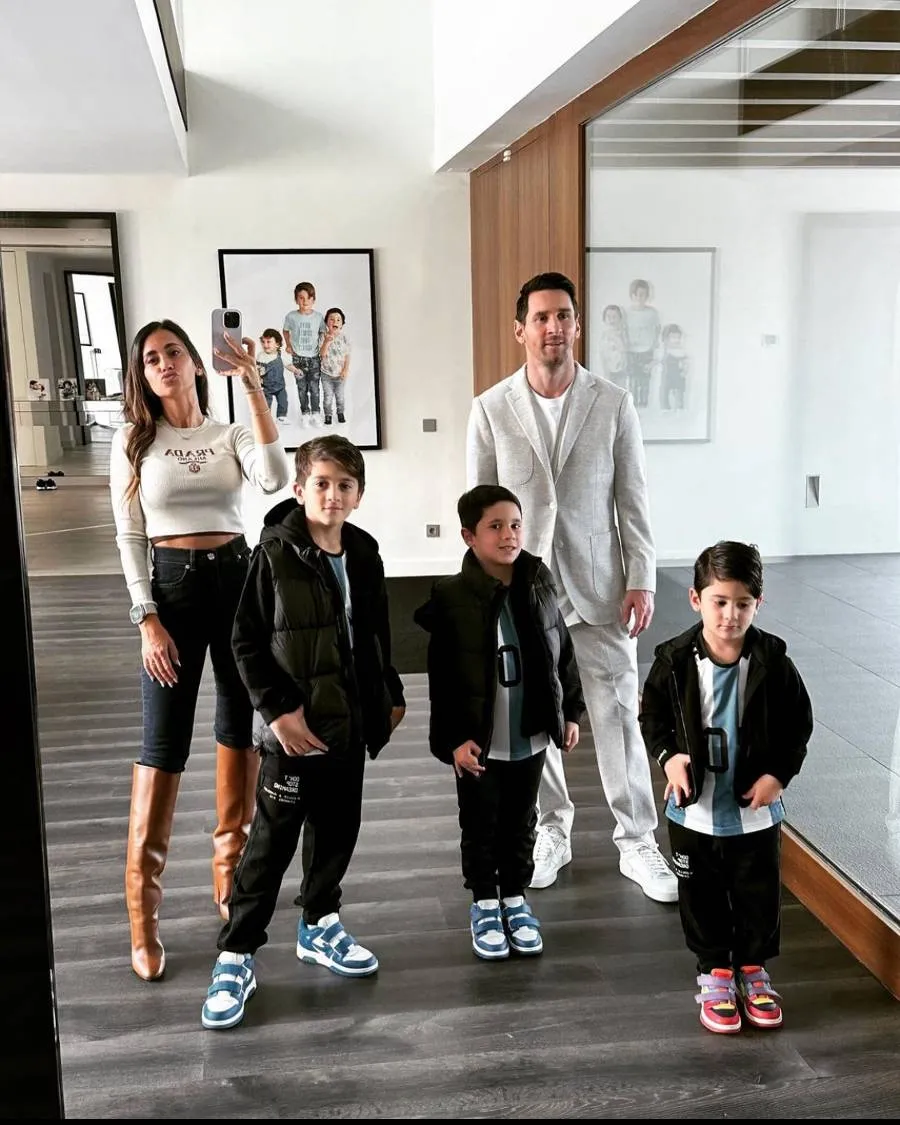 INSTAGRAM @leomessi Lionel Messi con su familia