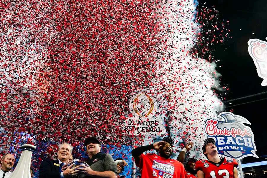 Georgia celebró la victoria