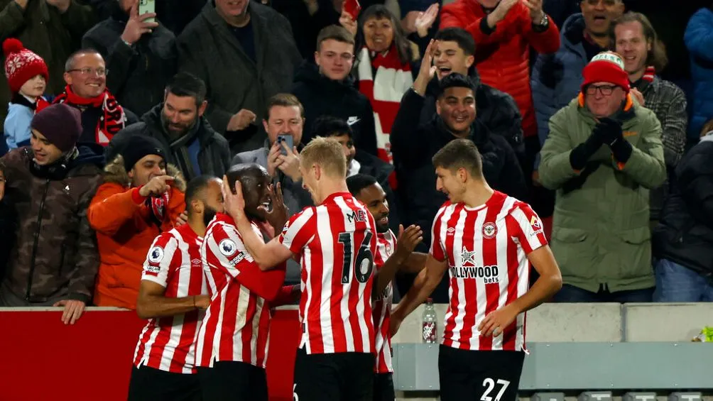 Brentford celebra la victoria
