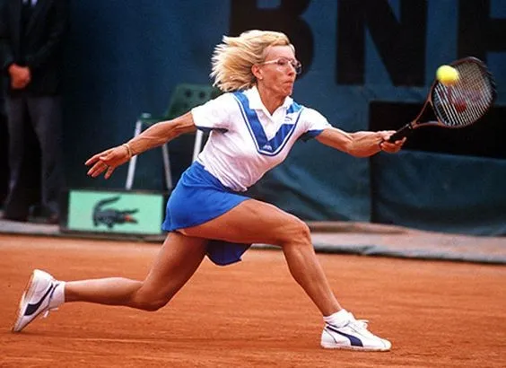 ESPECIAL Martina Navratilova durante un juego de tenis