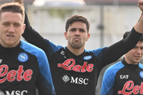 El club italiano en entrenamiento