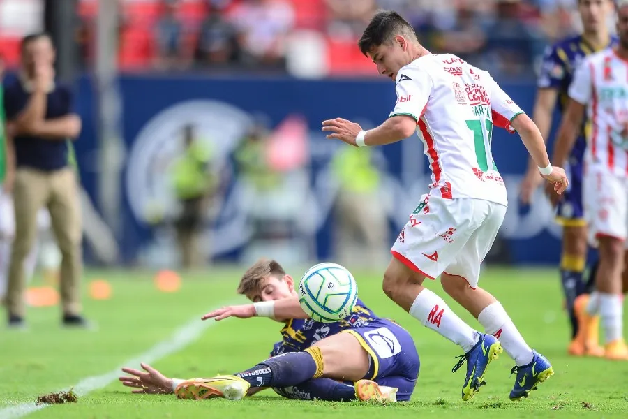 Partido entre Necaxa y Atlético de San Luis