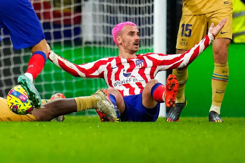 Antoine Griezmann se lamenta
