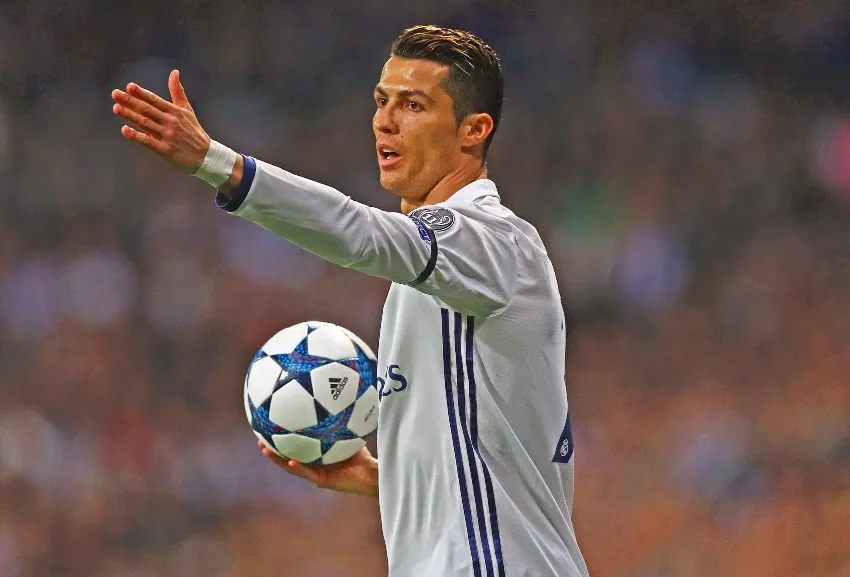 Cristiano Ronaldo tras ganar una Champions