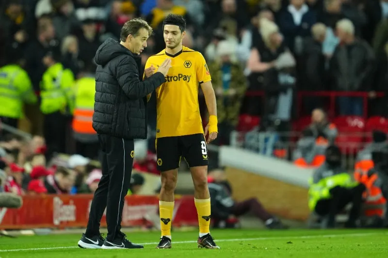 Raúl Jimenez con los Wolves