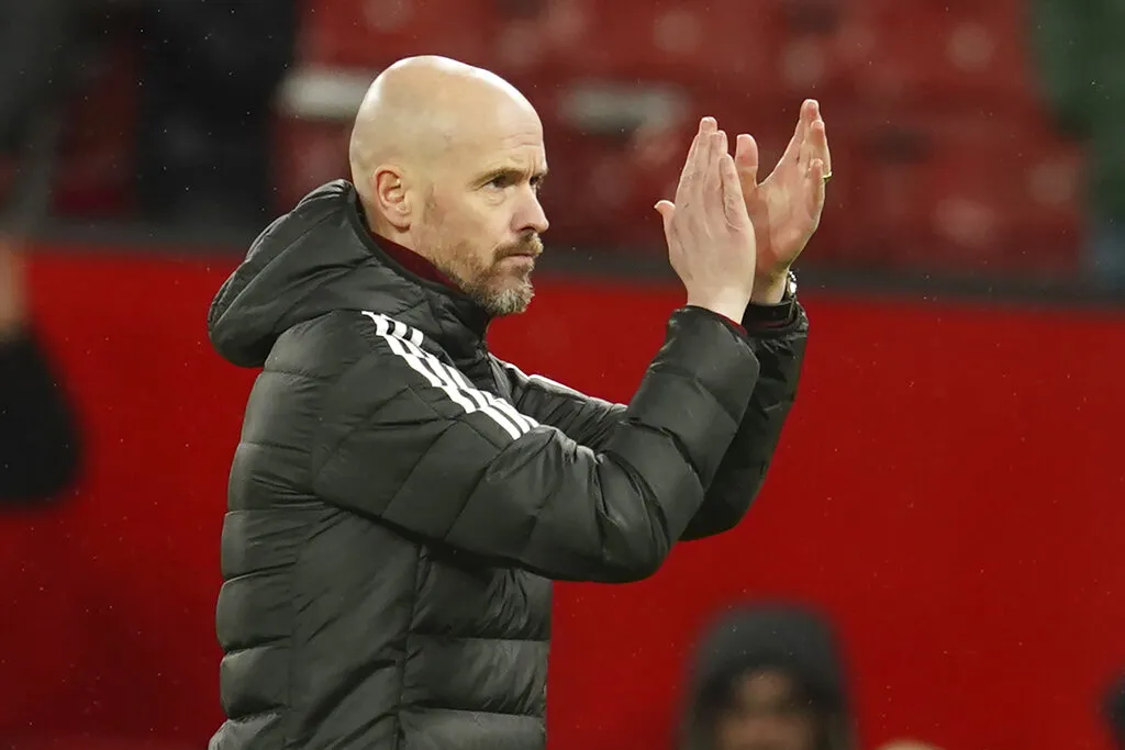 Erik Ten Hag con el Manchester United