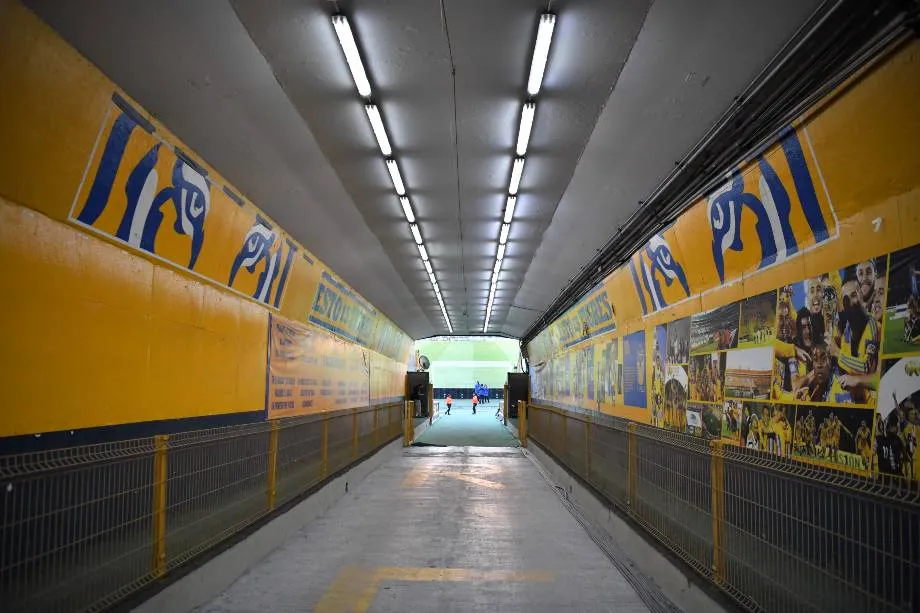 El túnel del Estadio Universitario