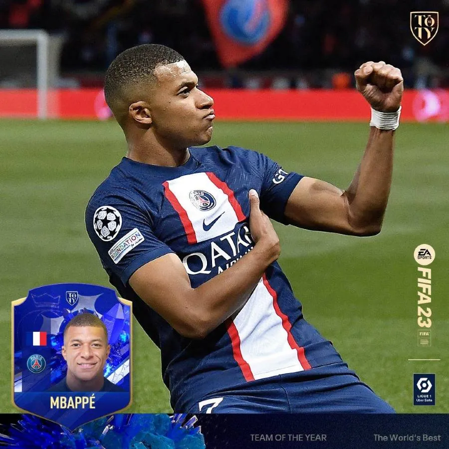 Mbappé y su valoración el juego FIFA