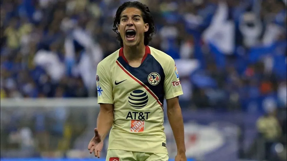 Diego Lainez en su etapa con América