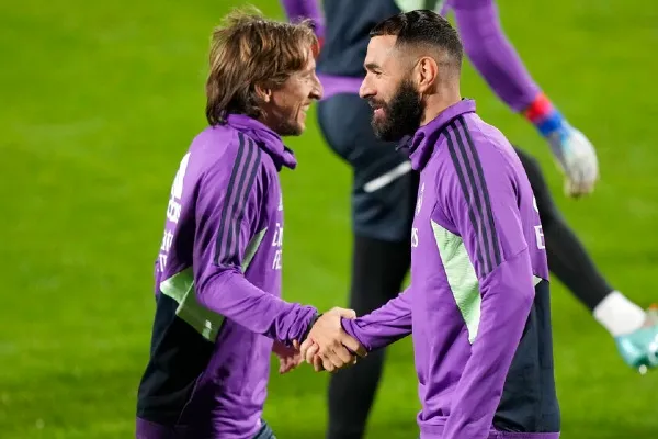 Luka junto a Benzema