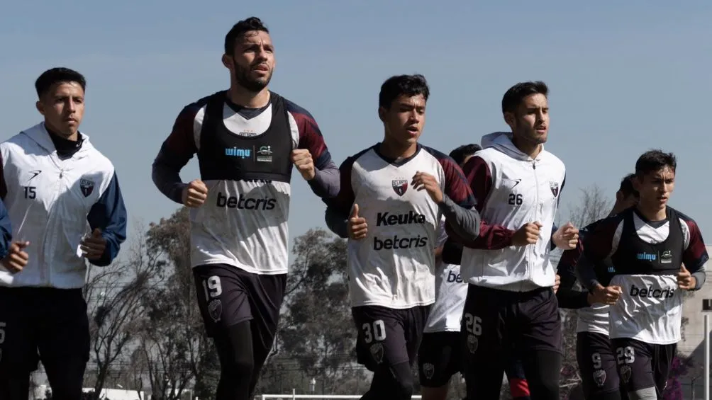 Los Potros en entrenamiento