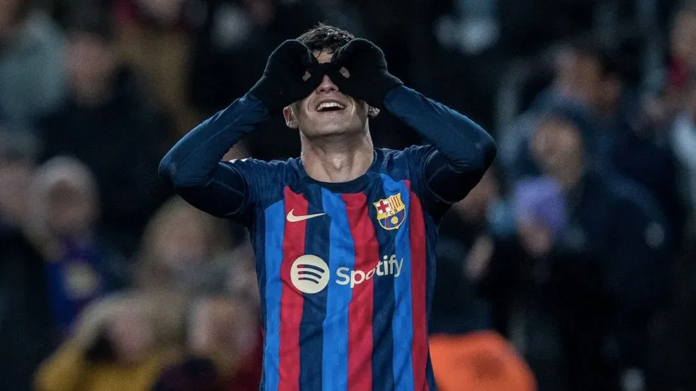 TWITTER: @FCBarcelona Pedri celebra el gol del triunfo