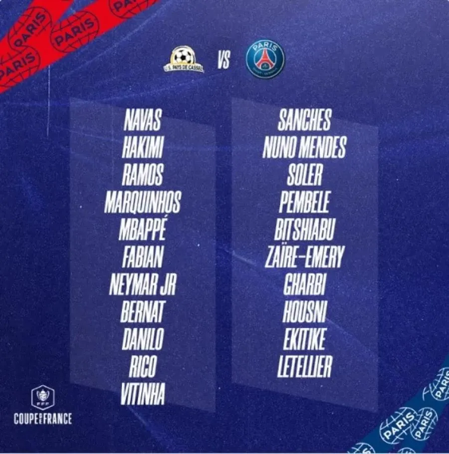 PSG_espanol La convocatoria del PSG