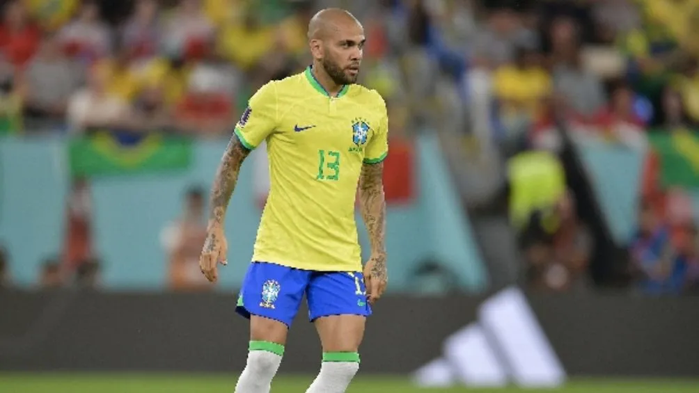 Dani Alves durante el Mundial de Qatar 2022