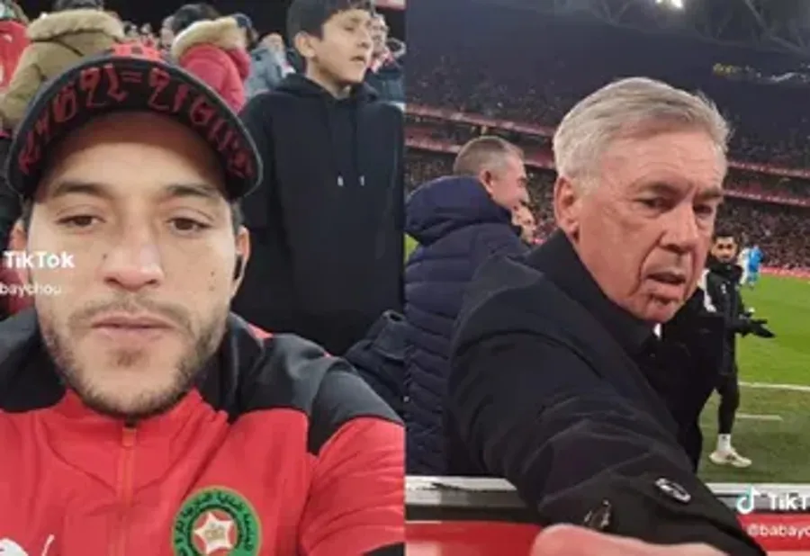 ESPECIAL Aficionado le pide un chicle a Ancelotti