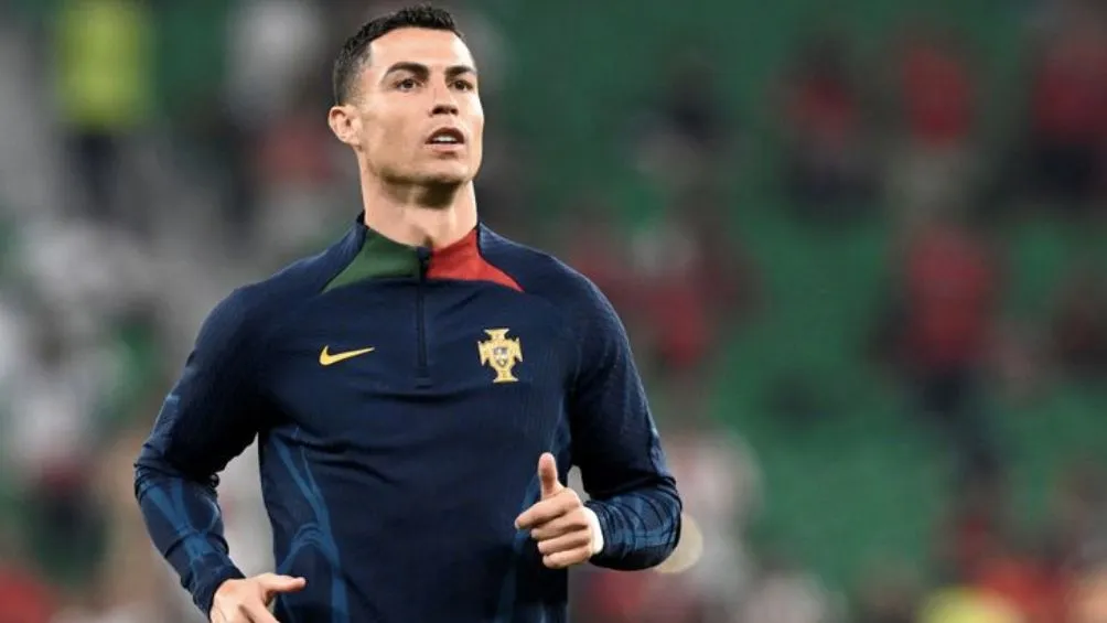 CR7 entrenando con Portugal