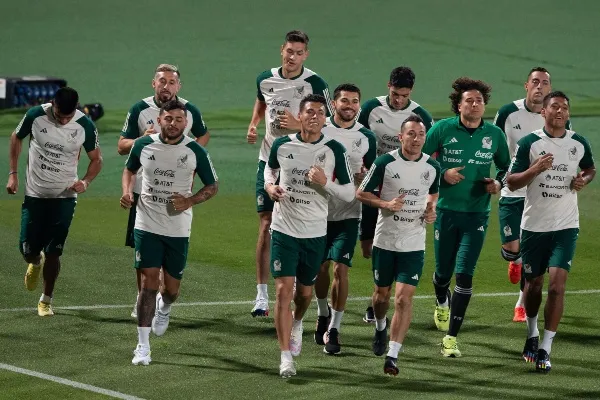 Luis Romo durante entrenamientos con el Tri