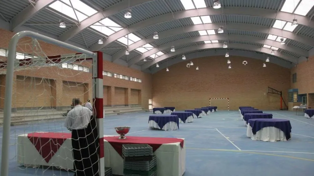 La cancha polideportiva con la que cuenta la cárcel