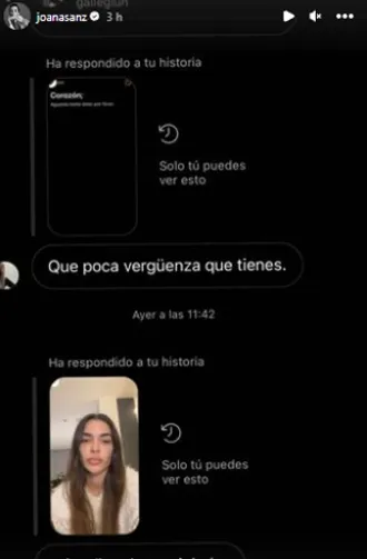 Joana Sanz pasa un mal momento