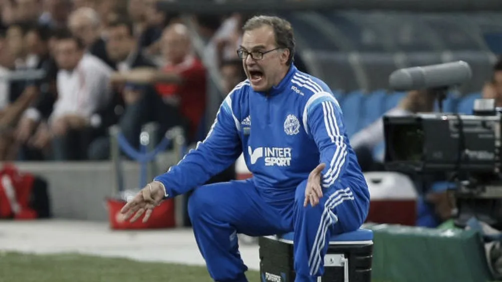 Bielsa dirigiendo al Marsella