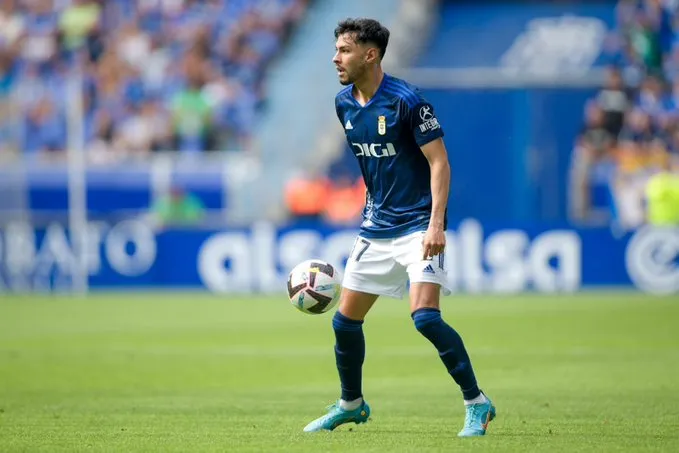 Daniel Aceves con el Real Oviedo