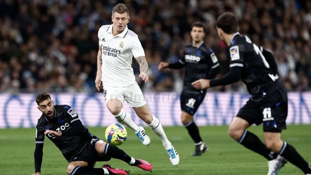 REAL MADRID Toni Kroos durante el encuentro ante la Real Sociedad