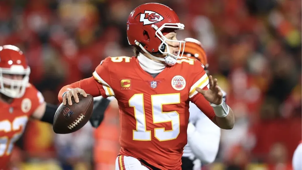 Mahomes durante el juego ante Bengals