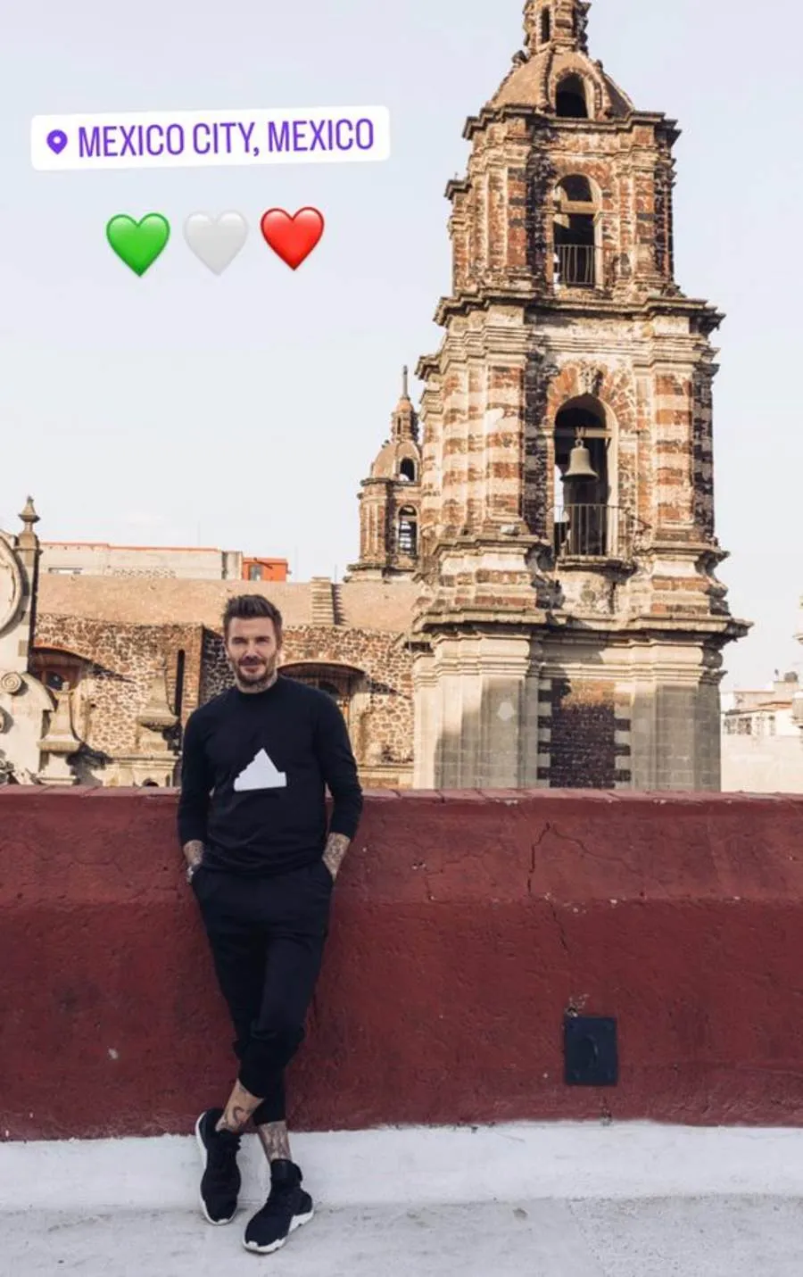 David Beckham disfrutando de la Ciudad de México