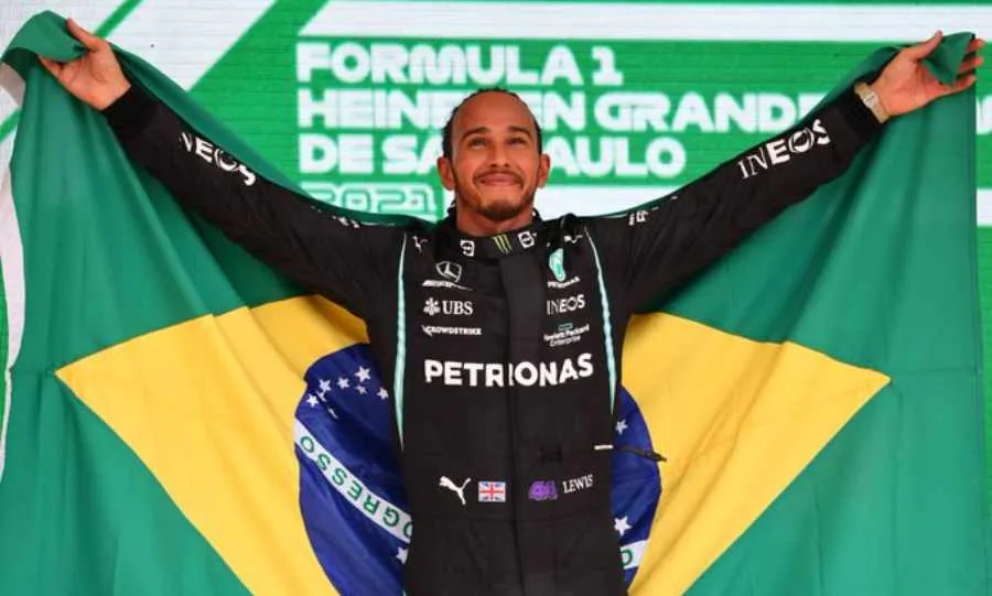 Lewis Hamilton en el Gran Premio de Sao Paulo