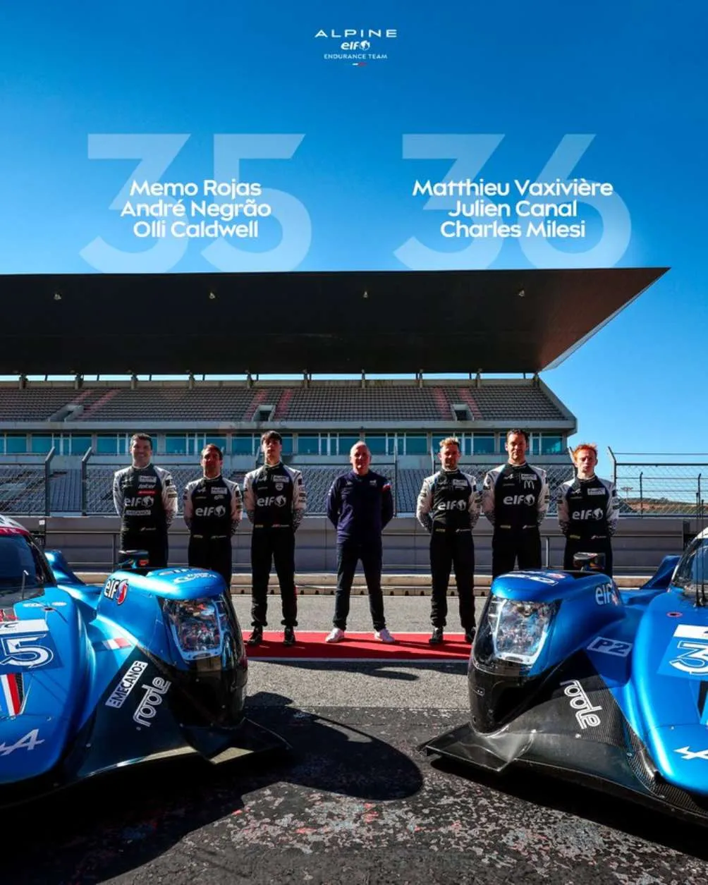 Memo Rojas es uno de los seis pilotos del equipo