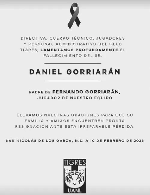 Tigres deseó pronta resignación a Gorriarán