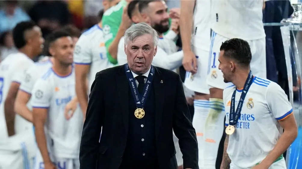 Ancelotti tras ganar la Final de Champions
