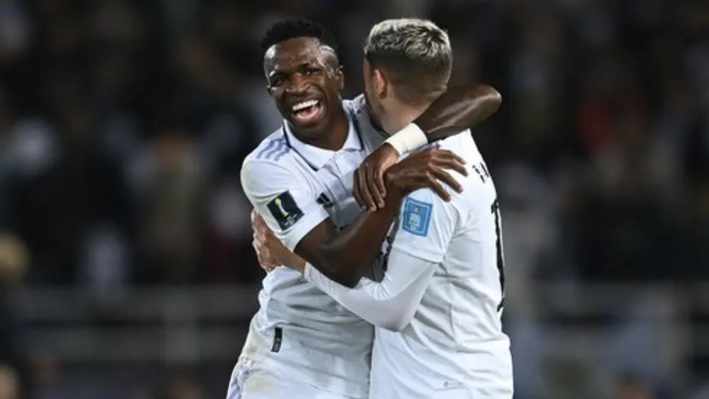Vinicius celebra un gol ante el Al-Hilal