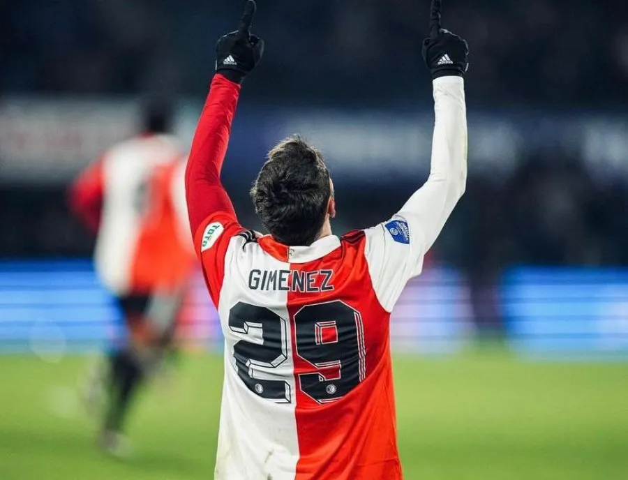 Giménez celebrando anotación