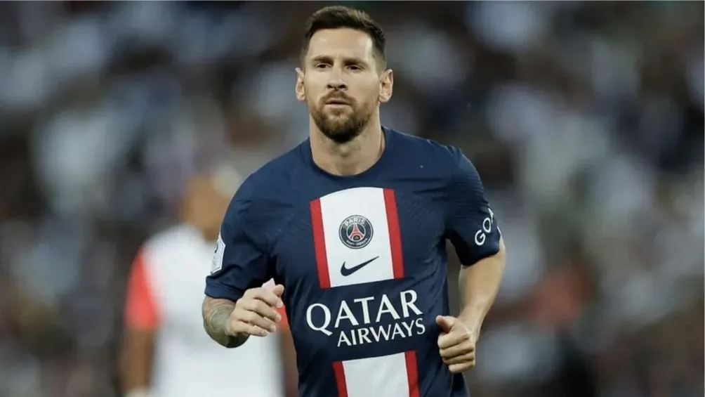 AP Messi durante un encuentro con el Paris Saint-Germain
