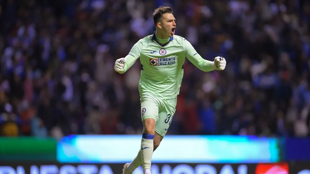 Sebastián Jurado celebrando uno de los goles celestes
