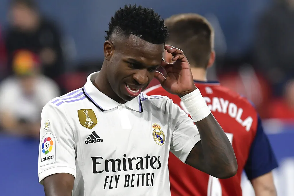 Vinicius sufrió en Osasuna