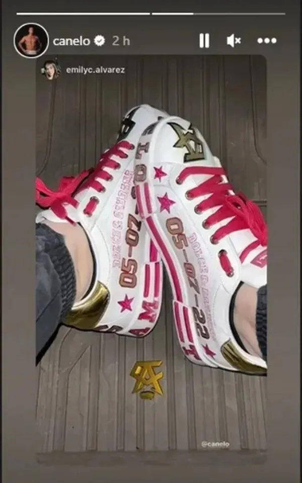 @CANELO Así lucen los tenis