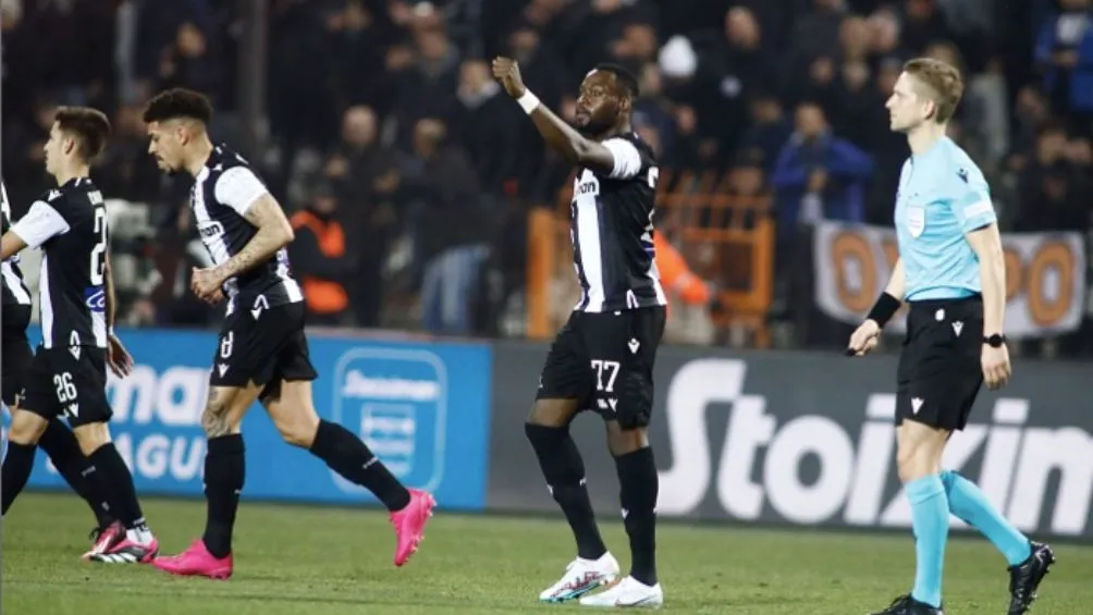 El PAOK celebra el primer gol del encuentro